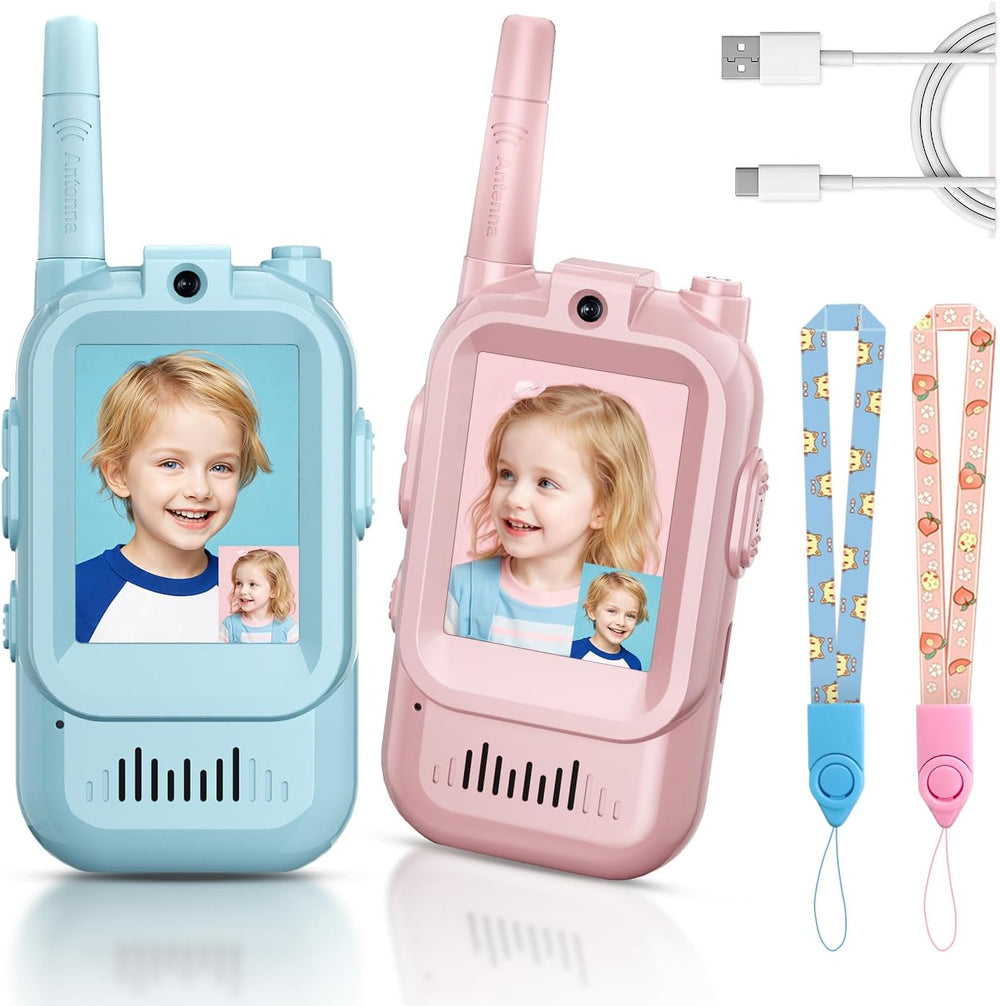 Kids Walkie Talkie Set (Pink & Blue)