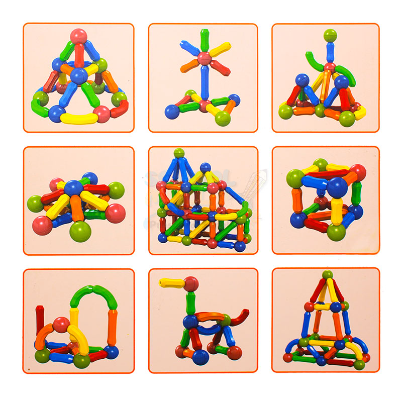 Magnetic Building Blocks (64 Pieces)