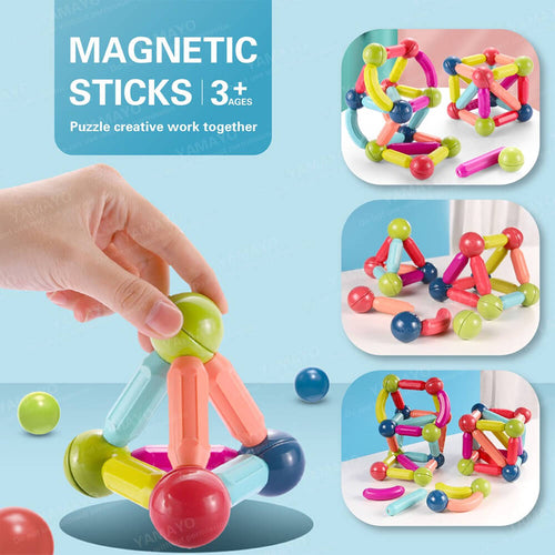 Magnetic Building Blocks (64 Pieces)