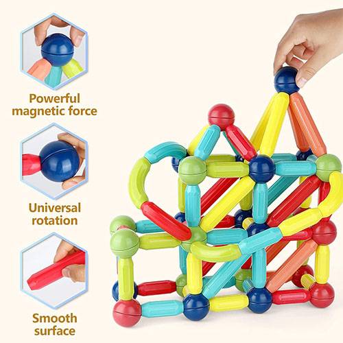 Magnetic Building Blocks (64 Pieces)